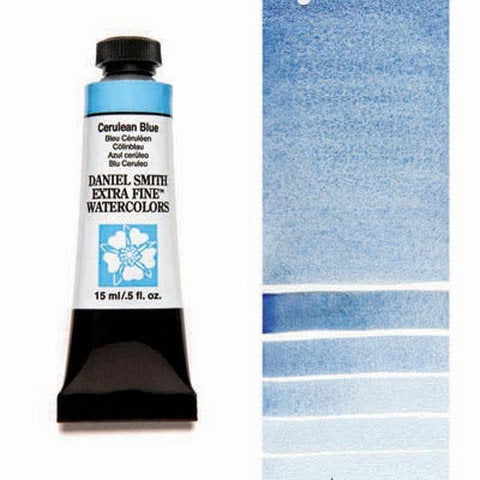 Daniel Smith Extra Fine Watercolor Paint Cerulean Blue 15ml - Nevada Fine Arts