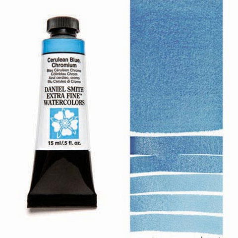 Daniel Smith Extra Fine Watercolor Paint Cerulean Blue Chromium 15ml - Nevada Fine Arts