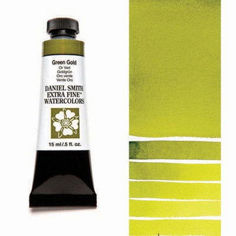 Daniel Smith Extra Fine Watercolor Paint Green Gold 15ml - Nevada Fine Arts