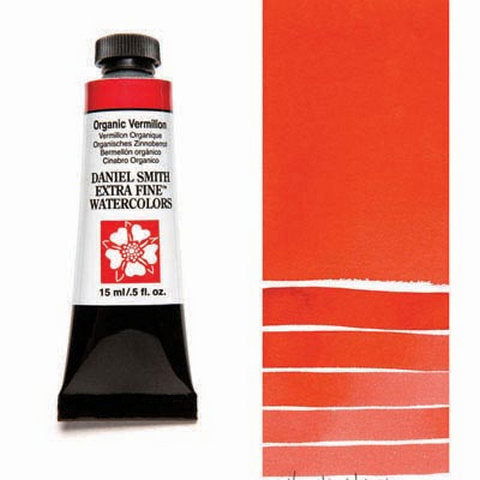 Daniel Smith Extra Fine Watercolor Paint Organic Vermilion 15ml - Nevada Fine Arts
