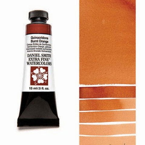 Daniel Smith Extra Fine Watercolor Paint Quinacridone Burnt Orange 15ml - Nevada Fine Arts