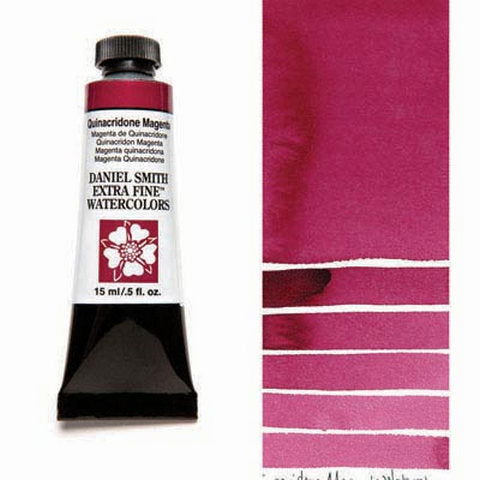 Daniel Smith Extra Fine Watercolor Paint Quinacridone Magenta 15ml - Nevada Fine Arts