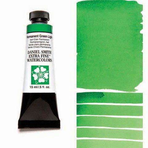 Daniel Smith Extra Fine Watercolor Permanent Green Light 15ml - Nevada Fine Arts
