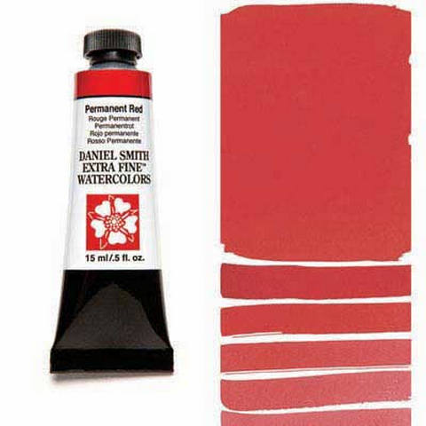 Daniel Smith Extra Fine Watercolor Permanent Red 15ml - Nevada Fine Arts