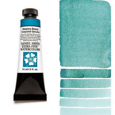 Daniel Smith Extra Fine Watercolor Sleeping Beauty Turquoise Genuine 15ml - Nevada Fine Arts