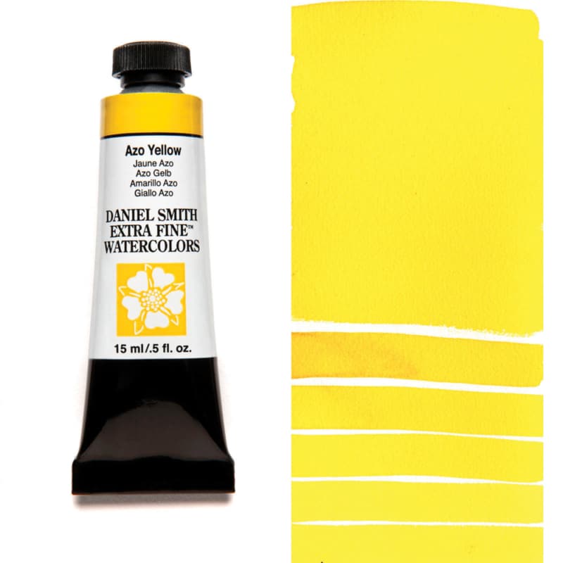Daniel Smith Extra Fine Watercolors Azo Yellow 15ml Tube - Nevada Fine Arts