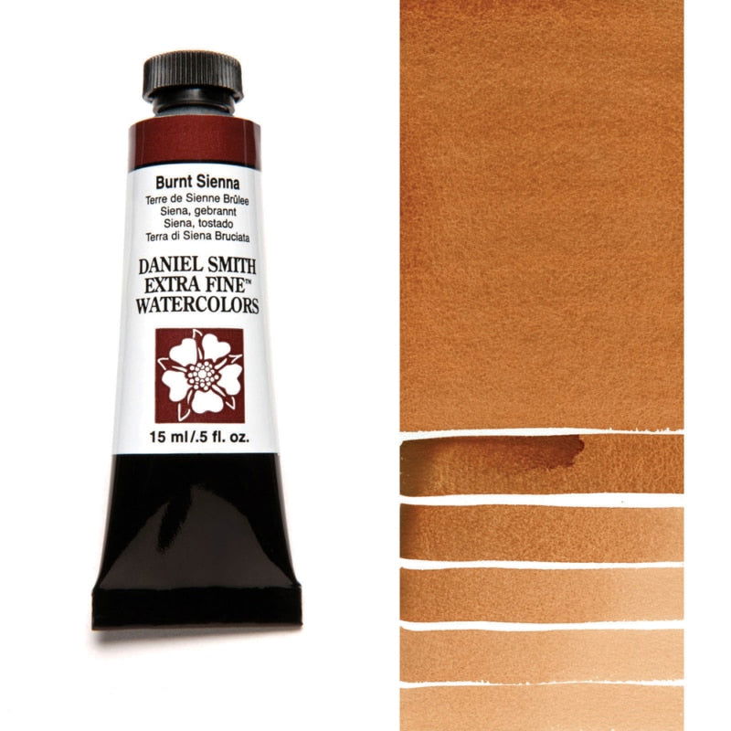 Daniel Smith Extra Fine Watercolors Burnt Sienna Light 15ml Tube - Nevada Fine Arts