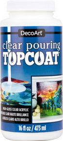 DecoArt Clear Pouring Topcoat 16 oz. - Nevada Fine Arts