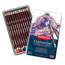 Derwent Coloursoft Colored Pencil Set Assorted Colors 12pc - Nevada Fine Arts