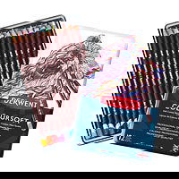 Derwent Coloursoft Colored Pencil Set Assorted Colors 12pc - Nevada Fine Arts