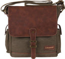 Eurosport Canvas Messenger Bag Olive - Nevada Fine Arts