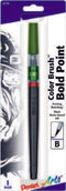 Pentel Bold Point Brush Black Pen