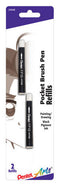 Pentel Pocket Brush Pen Sepia Refill 2pk