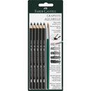 Faber-Castell Graphite Aquarelle Pencils Set with Brush 6pc - Nevada Fine Arts