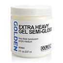 Golden Extra Heavy Gel Semi-Gloss Acrylic Medium 8oz Jar