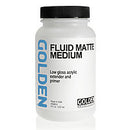 Golden Fluid Matte Medium Acrylic Medium 8oz Jar
