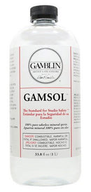 Gamblin Gamsol Oderless Mineral Spirits 33.8oz Bottle - Nevada Fine Arts