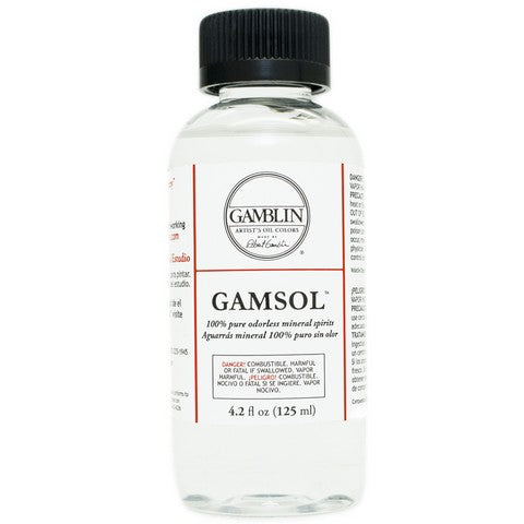 Gamblin Gamsol Odorless Mineral Spirits 4.2oz Bottle - Nevada Fine Arts