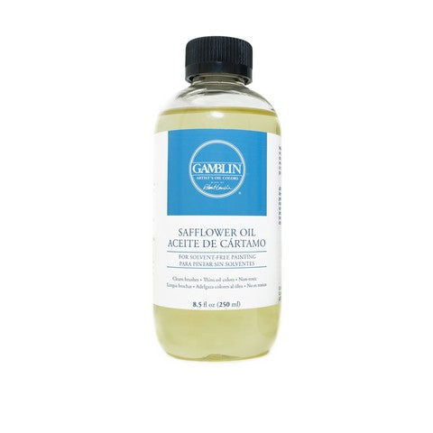 Gamblin Safflower Oil Medium 8.5oz Bottle - Nevada Fine Arts