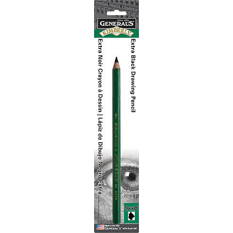 Generals Extra Black Drawing Pencil 9XXB - Nevada Fine Arts