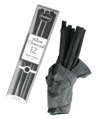 Global Arts P.H. Coates Willow Thick 12 Sticks - Nevada Fine Arts