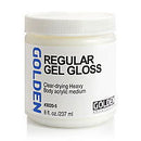 Golden Acrylic Gel Medium Regular Gloss 8oz - Nevada Fine Arts