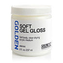 Golden Acrylic Gel Medium Soft Gloss 8oz - Nevada Fine Arts