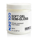 Golden Acrylic Gel Medium Soft Semi-Gloss 8oz - Nevada Fine Arts