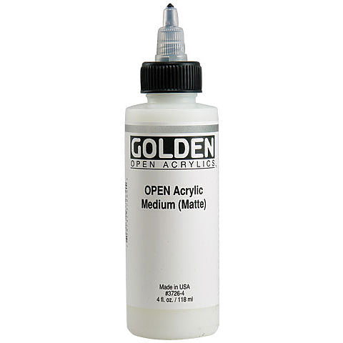 Golden OPEN Acrylics Medium Matte 4oz - Nevada Fine Arts