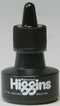 Higgins Pigmented Waterproof Drawing Ink Black India 1oz - Nevada Fine Arts