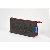 ITOYA Midtown Pouch 4"x7" Charcoal/Maroon