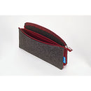 ITOYA Midtown Pouch 5"x9" Charcoal / Maroon