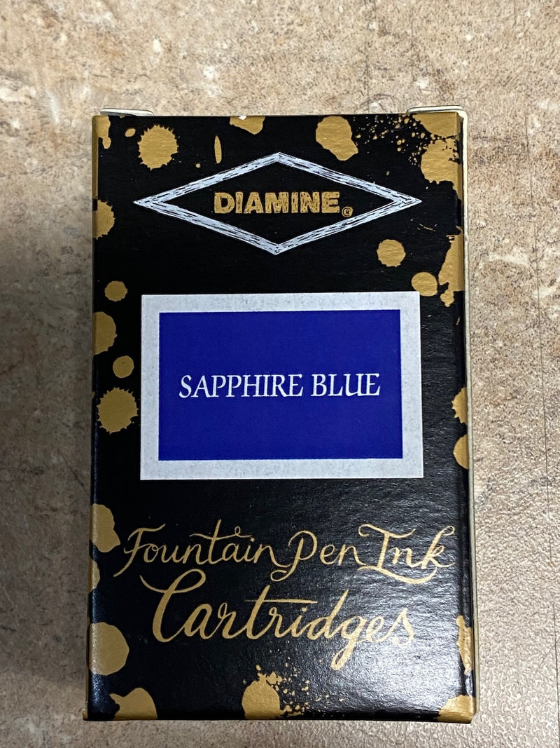 Diamine Inks Sapphire Blue 18 Cartridges