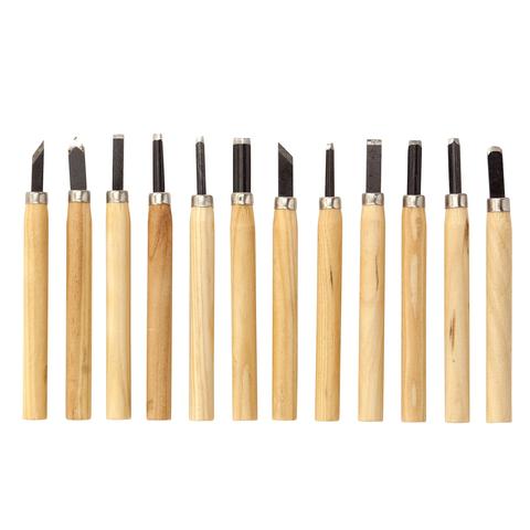 Jack Richeson Wood Carving Knives set of 12 - Nevada Fine Arts