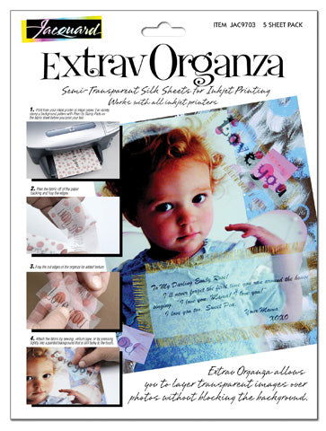 Jacquard ExtravOrganza Silk Inkjet 5pk - Nevada Fine Arts
