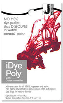 Jacquard iDye Synthetic Fabric Dye Crimson 14g - Nevada Fine Arts