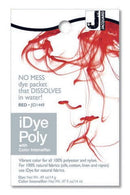 Jacquard iDye Synthetic Fabric Dye Red Poly 14g - Nevada Fine Arts