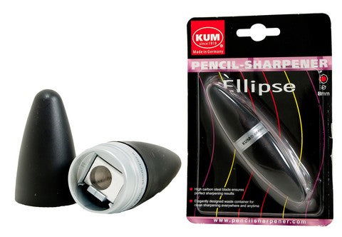 KUM Ellipse Pencil Sharpener Black 1 Hole - Nevada Fine Arts