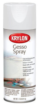 Krylon Gesso Aerosol Spray White 11oz - Nevada Fine Arts