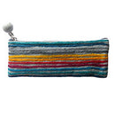 Lamali Felt Handmade Pouches, Light Grey - Long