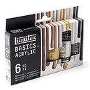 Liquitex Basics Acrylic Paint 6 Color Metallic & Iridescent