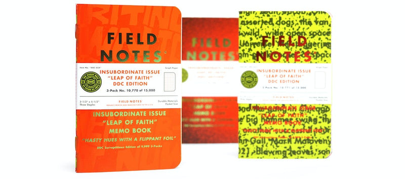 Field Notes Insubordinate Issue "Leap if Faith" DDc Edition 3pk