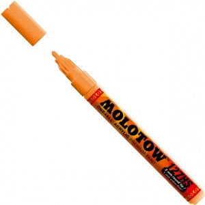 Molotow ONE4ALL Acrylic Paint Marker Neon Orange 2mm - Nevada Fine Arts