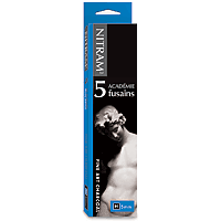 Nitram Academie Fusains Charcoal H 5mm - Nevada Fine Arts