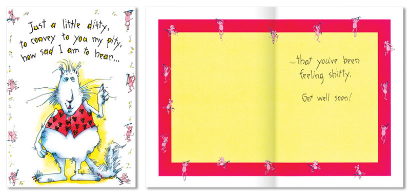 Oatmeal Studios A Little Ditty Humorous Get Well Card - Nevada Fine Arts
