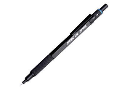 Pacific Arc Chromagraph Mechanical Pencil Black 0.09mm - Nevada Fine Arts