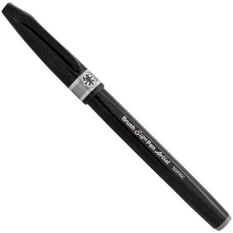 Pentel Sign Pen Micro Brush Gray - Nevada Fine Arts