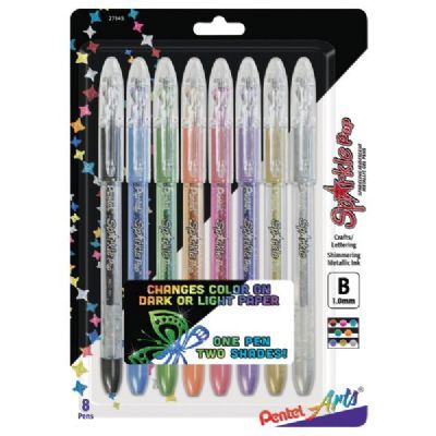Pentel Sparkle Pop Metallic Gel Pen 8 Sets - Nevada Fine Arts