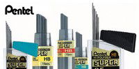 Pentel Super Hi-Polymer Mechanical Pencil Lead .5mm B 12pc Tube - Nevada Fine Arts