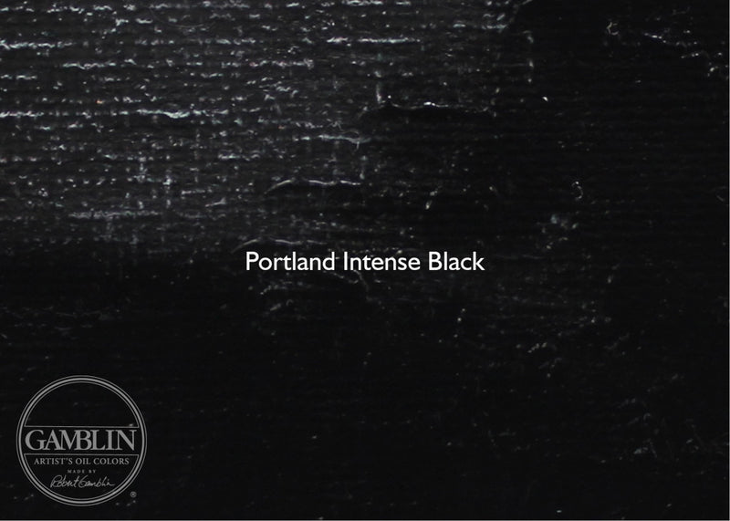 Gamblin Artist's Colors Relief Ink Portland Intense Black color swatch